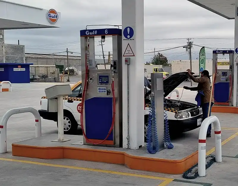 Carga de GNC en surtidor Aspro